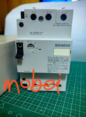 非标价3VU1640-0MG00西门子马达断路器1-1.6A库存全议价