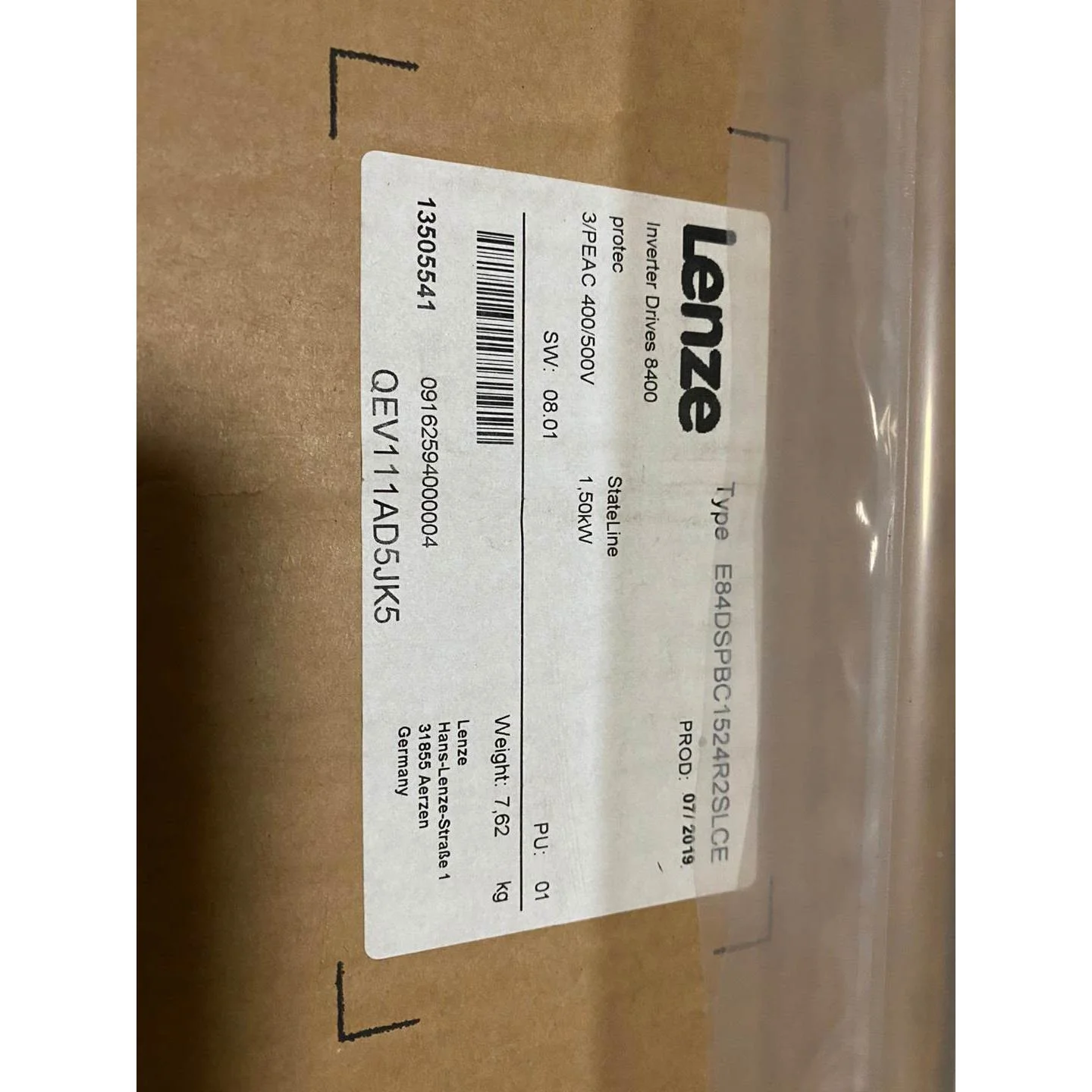 非标价伦茨E84DSPBC1524R2SLCE议价