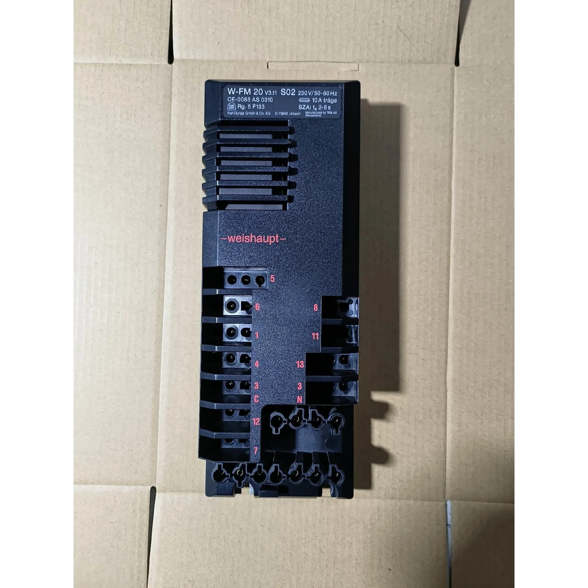 非标价威索W-FM20 V3.11燃烧器控单元议价