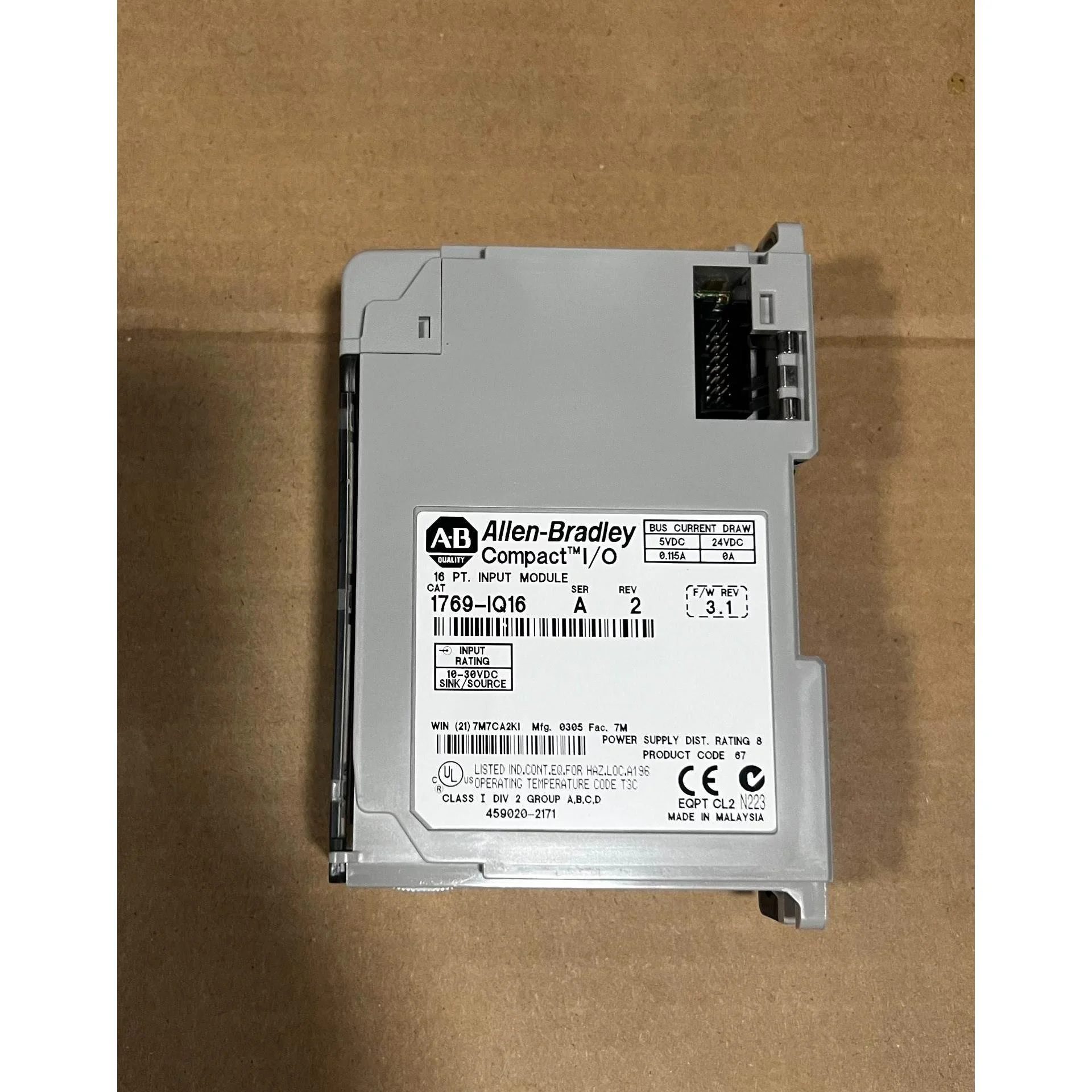 非标价1769-IQ16 拆机AB罗克韦尔PLC模块，二手成色新，议价