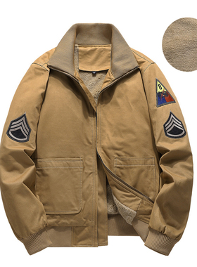 Men's lapel work jacket baseball jacket男翻领工装夹克棒球服