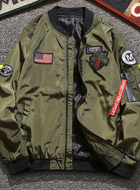 Men's casual jacket baseball jacket男圆领休闲夹克棒球服外套