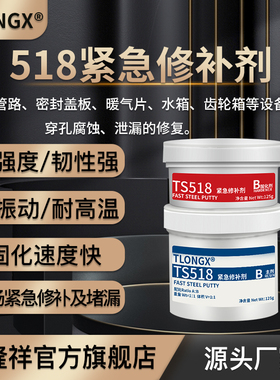 TS528紧急油面修补剂变压器油管油罐油箱渗透紧急堵漏修补油面胶快补灵AB胶TS518工业紧急修补剂快补钢铁铝铜