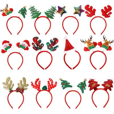 Christmas headbands Headband xmas kids headgear party 圣诞发
