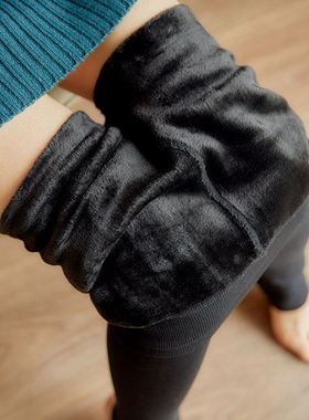 Winter pants for women wool leggings秋冬女加绒打底裤保暖长裤