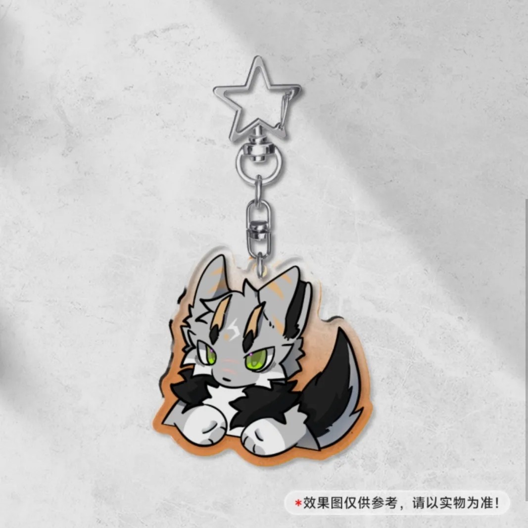 [磷创先锋]可爱furry福瑞小众二次元小动物彩窗亚克力钥匙扣挂件