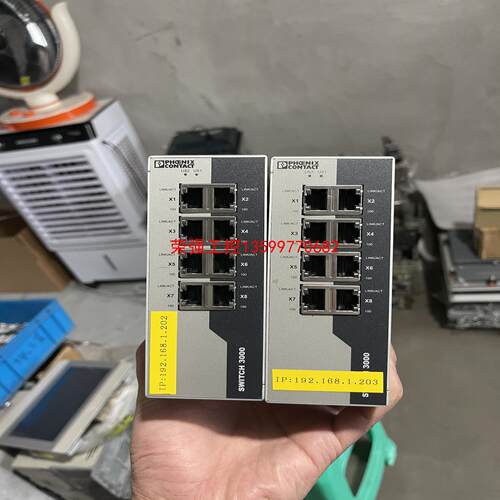 【荣强工控】菲尼克斯交换机 FL SWITCH 3008。成色充新实物拍