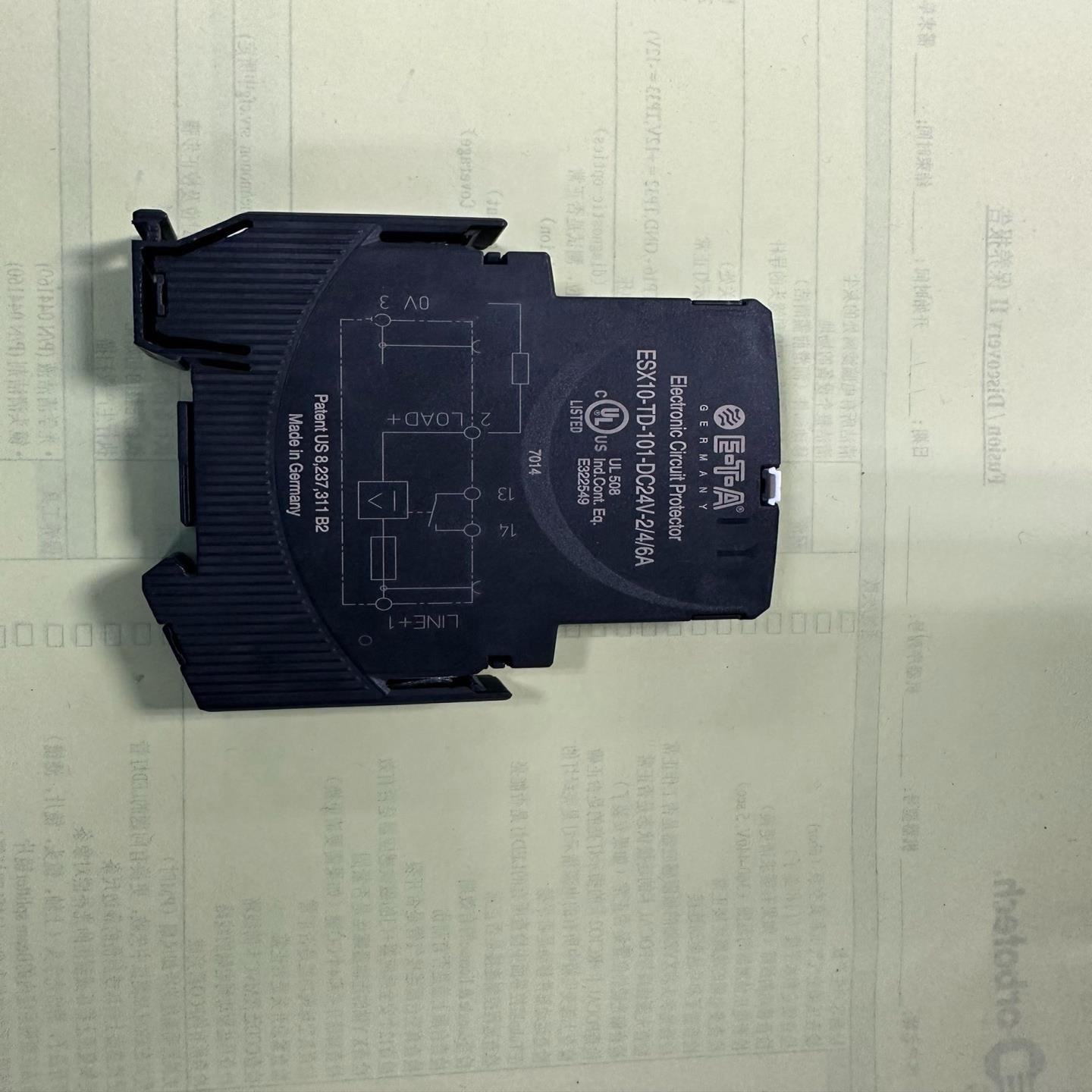 德国原装进口ETA断路继电器 型号ESX10-TD-101-