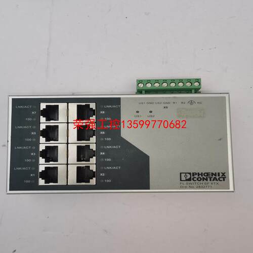 【荣强工控】菲尼克斯交换机FL SWITCH SF 8TX 283277