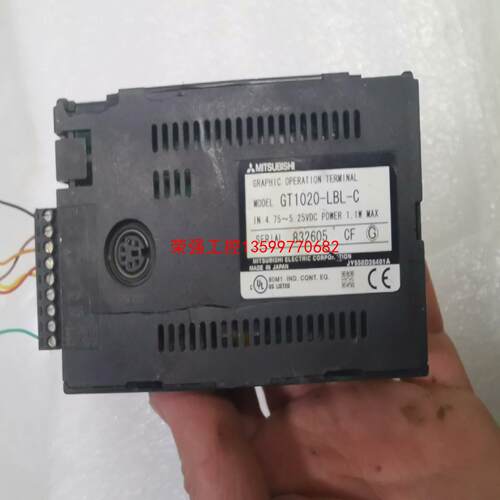 【荣强工控】三菱GT1020-LBL-C二手拆机，实物拍摄如图，功能正常
