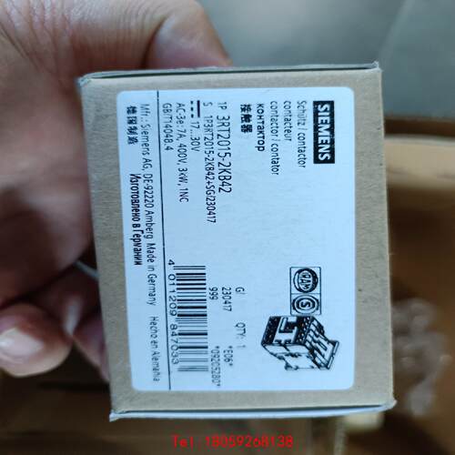 【非标价】3RT2015-2KB42西门子功率接触器3RT20152K