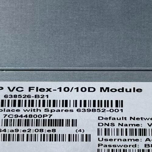 HP C7000刀箱 VC Flex-10/10D 交换机模