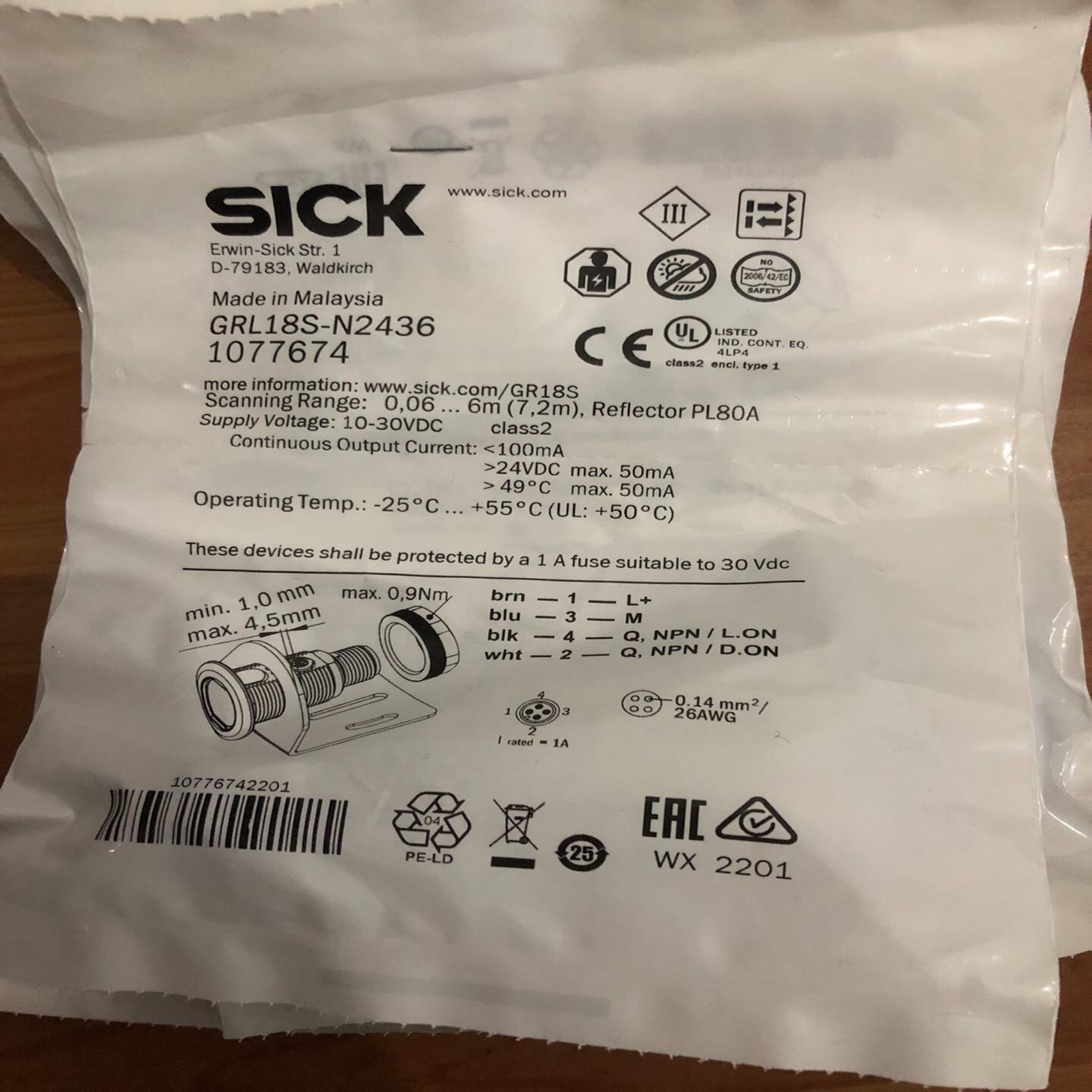 全新包装德国SICK西克GRL18S-N2436货号1077