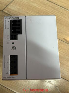 【非标价】BLOCK 电源COMPACT-3AC/24DC-20 PC