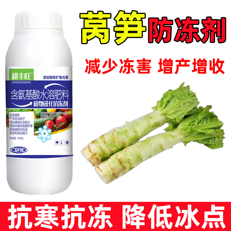 莴笋防冻剂莴笋防寒抗冻剂莴笋用药叶面肥解冻害抗低温莴笋防冻液怎么样,好用不?
