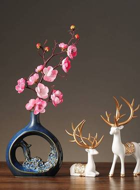 新中式摆件酒柜家居装饰品客厅家装软装工艺品电视柜摆设小创意