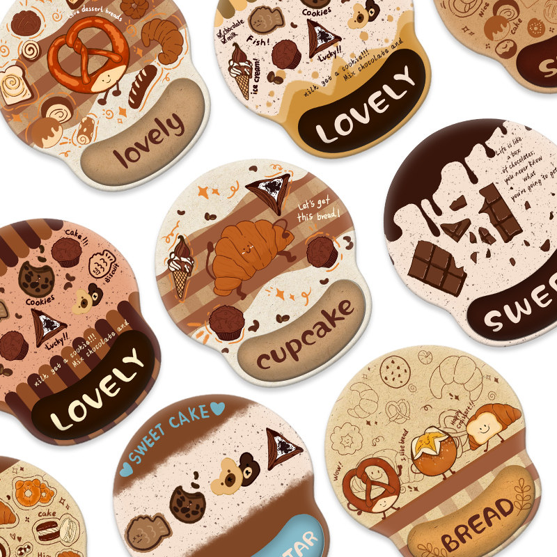 卡通甜品蛋糕护腕鼠标垫可爱女生办公学习电脑键盘枕硅胶手枕腕枕,电脑硬件/显示器/电脑周边,鼠标垫/贴/腕垫,淘宝优惠券,粉丝福利购,淘宝优惠卷