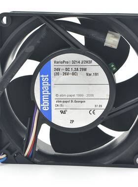 新款EBMPAPST风扇3214J/39H3/2H3PR 3214J/2HP/2N/2H4P/2H3F变频