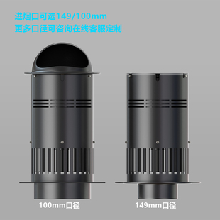 新款真火柴火壁炉风机耐高温引风机不锈钢风机颗粒壁炉专用排包邮