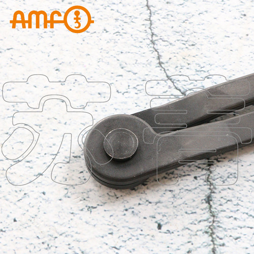 德国精工AMF可调端孔活钩卡销扳手 直头带固定销头1.5mm-12mm
