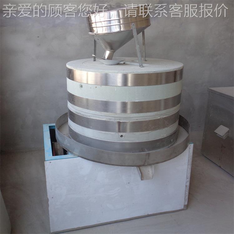 纯手工制作米18麻油石芝磨肠粉浆电动石磨机小型辣椒机酱石磨生产