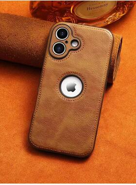 高端皮纹漏标适用苹果16Promax手机壳iPhone15皮质ip14Pro男款简约13保护套14plus全包防摔12p防滑皮套11外壳