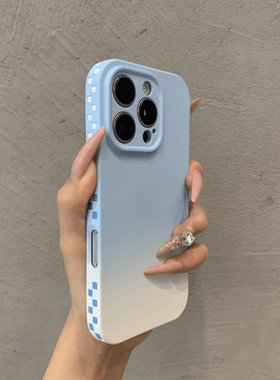 适用于苹果15promax手机壳高级感渐变冰激凌iPhone16promax简约高颜值14男女款13轻奢全包防摔15软硅胶16pro