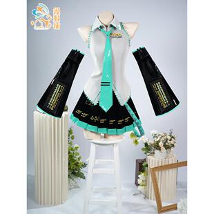 初音未来cos初音weilai VOCALOID 未来V2初音液态皮公式服cos服