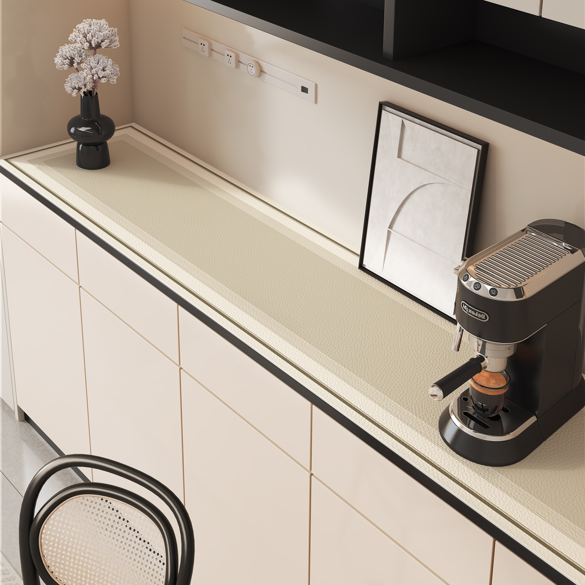 餐边柜桌垫防水防油轻奢高级感免洗玄关鞋柜垫电视柜台面保护垫子,居家布艺,桌布,淘宝优惠券,粉丝福利购,淘宝优惠卷