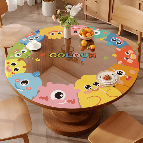 卡通软玻璃防水防油防烫免洗桌布