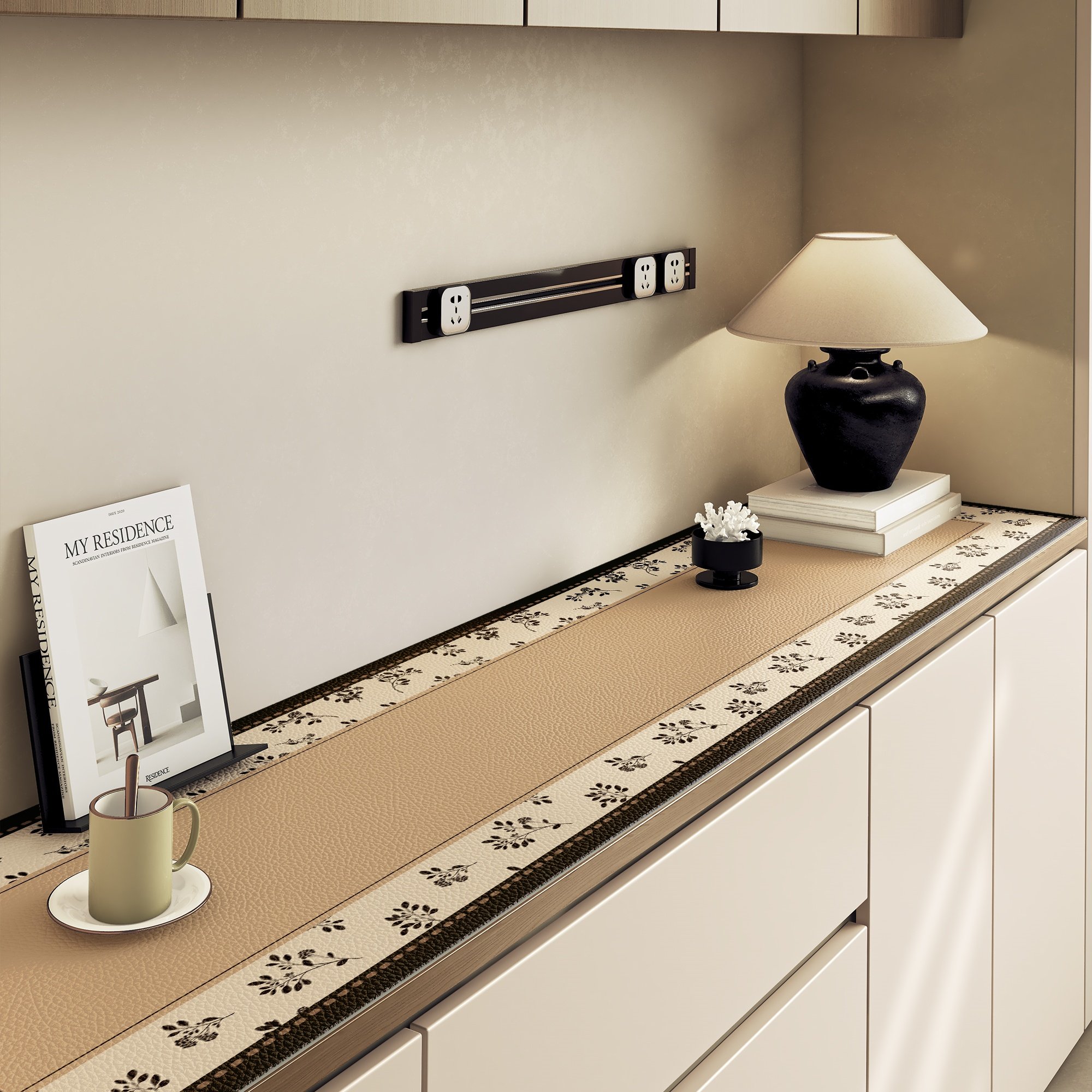 侘防水防油餐边柜垫玄关鞋柜酒柜桌面保护桌垫电视柜台面防尘盖布,居家布艺,桌布,淘宝优惠券,粉丝福利购,淘宝优惠卷