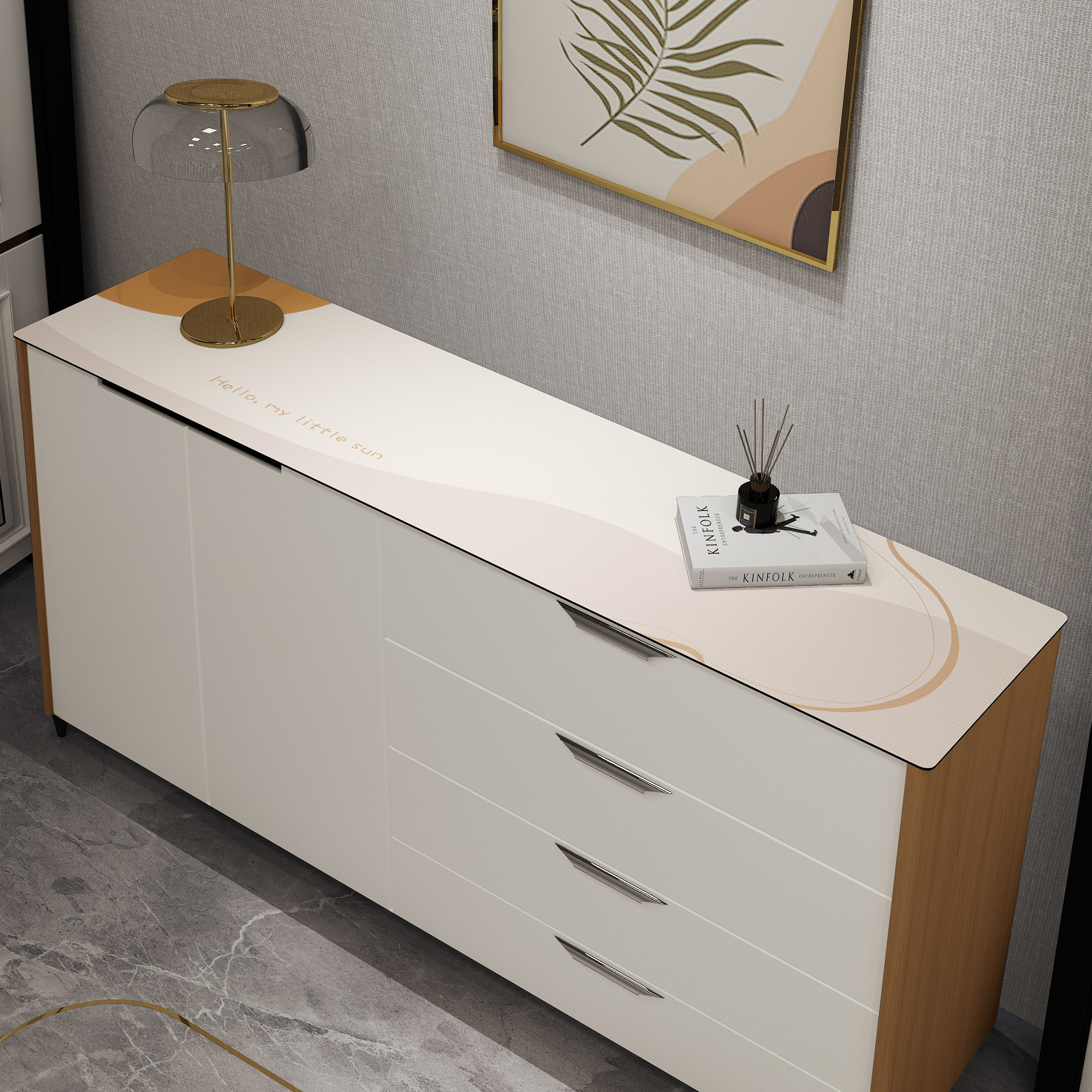 鞋柜台面保护垫子防水防油防尘皮革桌布长方形免洗电视柜餐边柜垫,居家布艺,桌布,淘宝优惠券,粉丝福利购,淘宝优惠卷