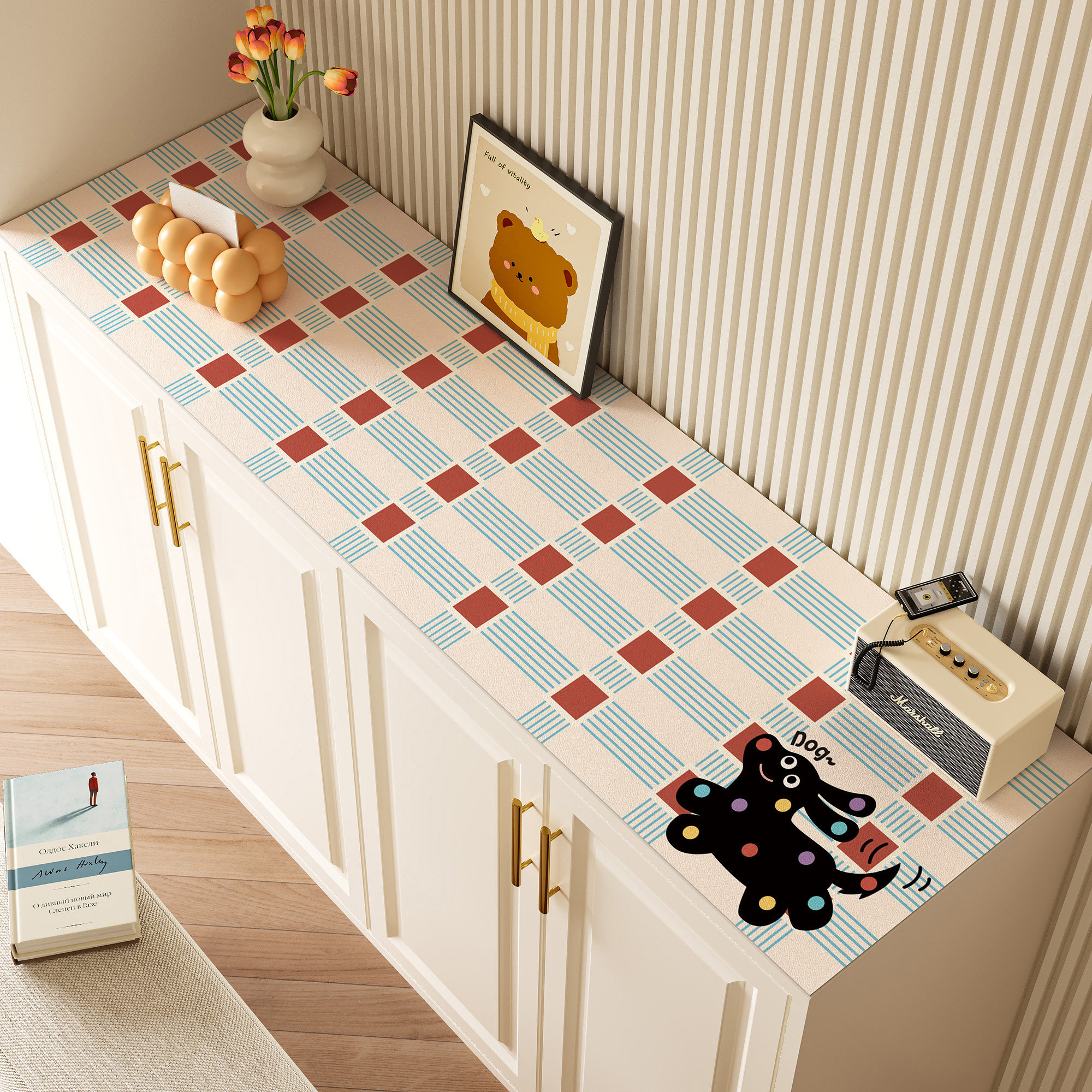 多巴胺鞋柜垫子免洗防水防油餐边柜电视柜桌垫皮革桌布桌面保护垫,居家布艺,桌布,淘宝优惠券,粉丝福利购,淘宝优惠卷