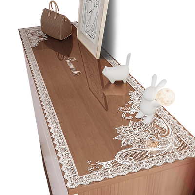 蕾丝透明鞋柜盖垫pvc软玻璃餐边柜垫子防水免洗水晶板电视柜桌布