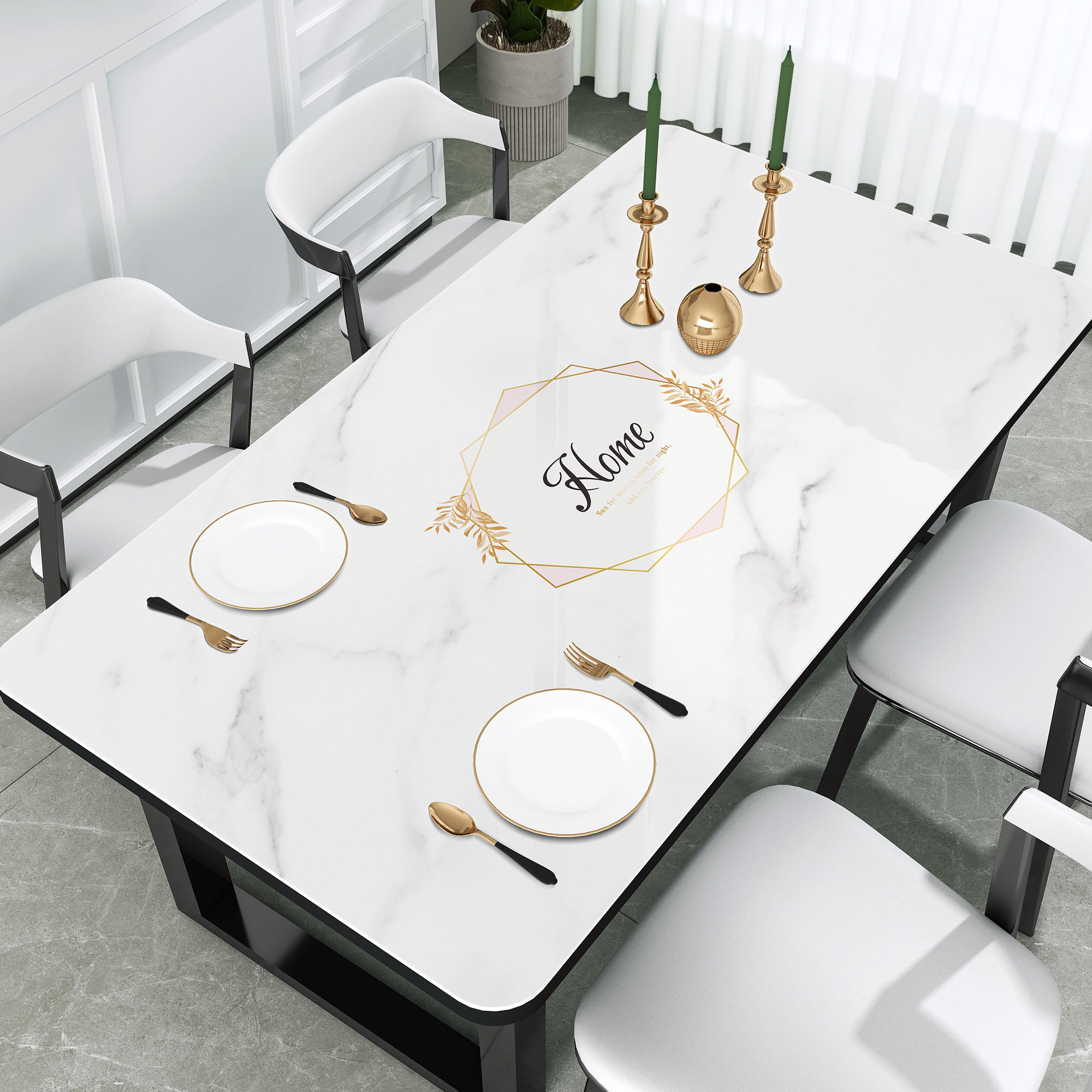 餐桌垫软玻璃pvc餐桌布防水防油免洗防烫北欧客厅茶几垫台布高档,居家布艺,桌布,淘宝优惠券,粉丝福利购,淘宝优惠卷