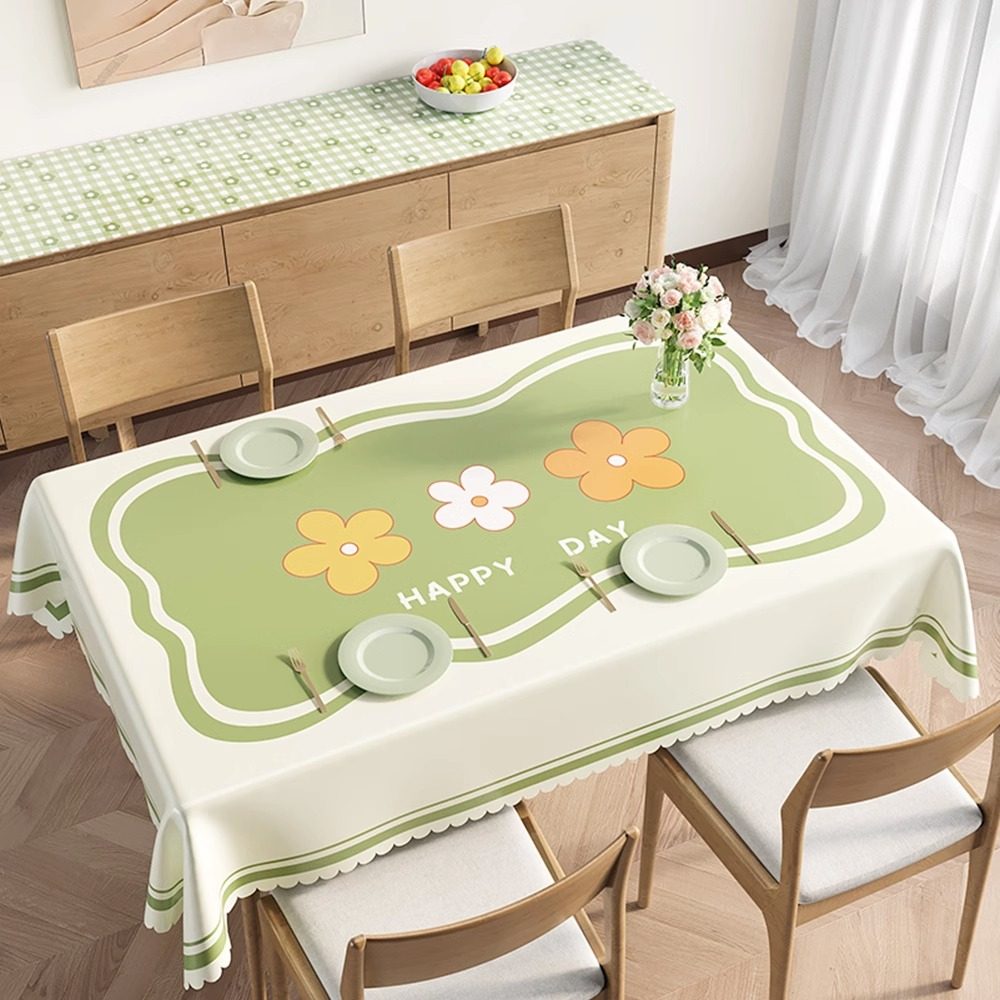 桌布防水防油防烫免洗北欧小清新餐桌布长方形家用隔热PVC茶几布,居家布艺,桌布,淘宝优惠券,粉丝福利购,淘宝优惠卷