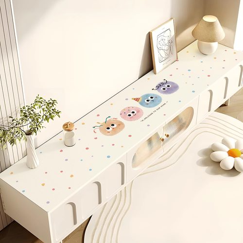 卡通电视柜桌垫餐边柜免洗鞋柜防脏垫皮革玄关防尘垫茶几台面桌布