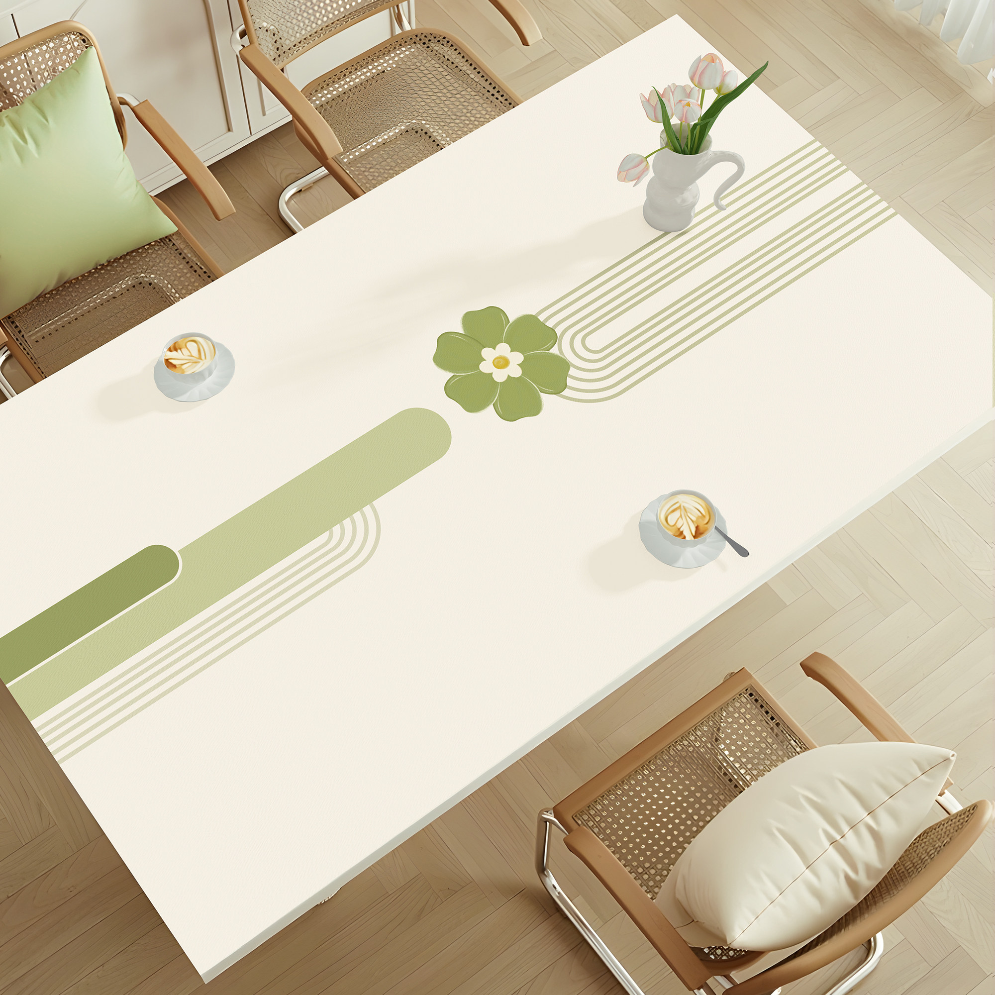 轻奢高级感皮革餐桌垫防水防油防烫桌布隔热免洗茶几桌面保护垫子,居家布艺,桌布,淘宝优惠券,粉丝福利购,淘宝优惠卷