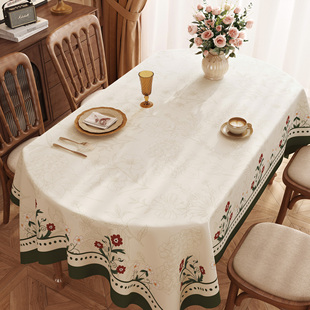 法式复古餐桌布防水防油免洗防烫2025新款餐桌布艺茶几盖布可定制