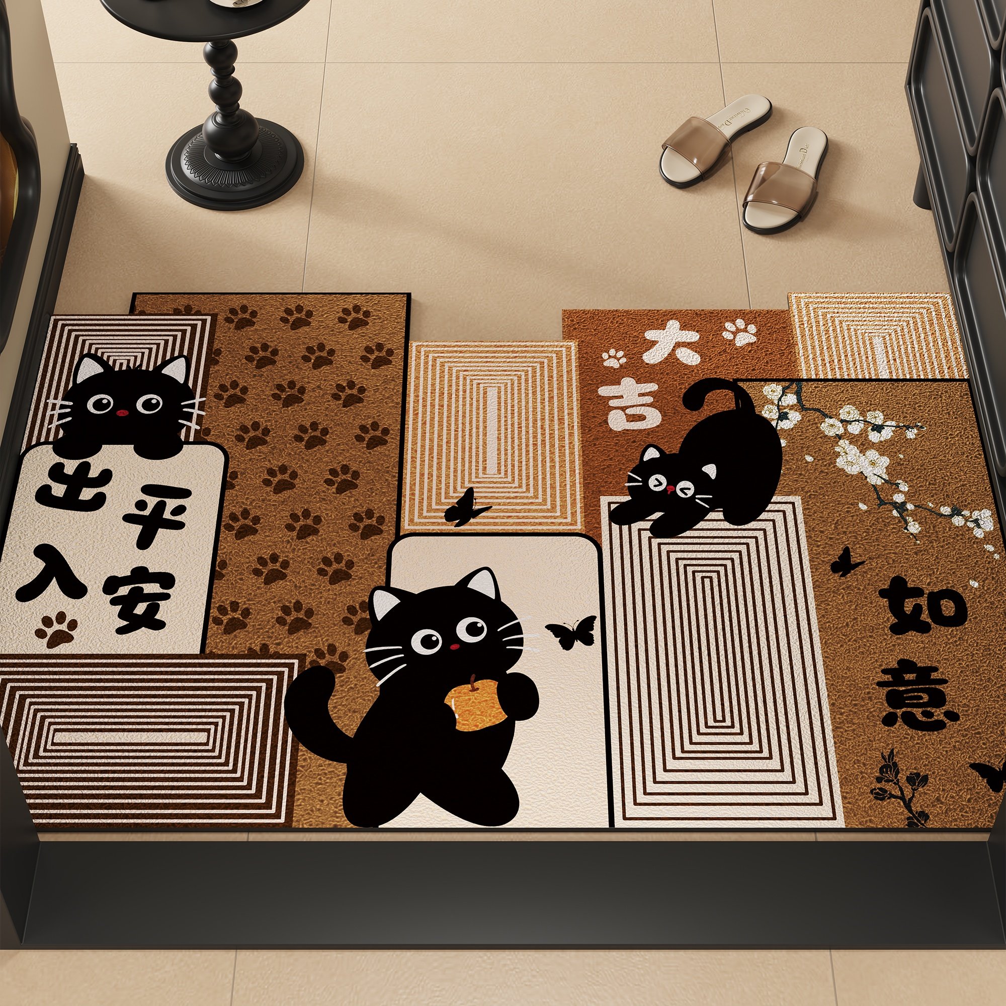 入户门地垫2026新款门口进门防滑丝圈脚垫子门外耐脏卡通地毯门垫,居家布艺,入户地垫,淘宝优惠券,粉丝福利购,淘宝优惠卷