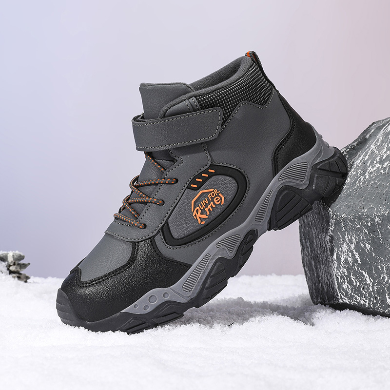 剑桥户外男童登山鞋2025秋冬二棉保暖运动鞋冬季大棉儿童跑步鞋