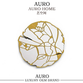 葡萄牙轻奢墙面装 饰镜设计师裂纹铜镜客厅艺术创意走廊入户玄关镜