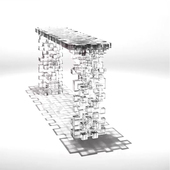 现代亚克力玄关台设计师高端客厅走廊装 饰端景条案创意高级玄关桌