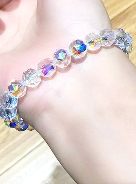 高级感方糖人造水晶学生党简约手链蝴蝶义乌饰品混批货源可混批