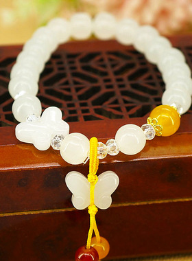 少女古风蝴蝶民族风手链