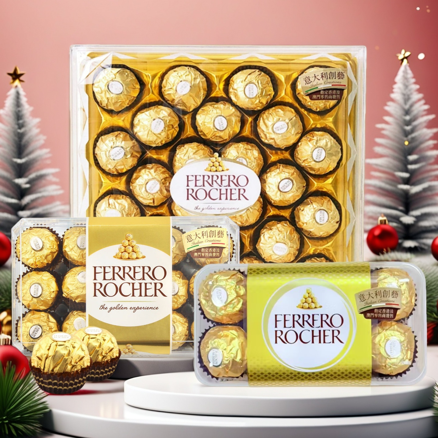 香港版费列罗榛子坚果威化巧克力喜糖送礼礼盒装贺年春节年货坚果