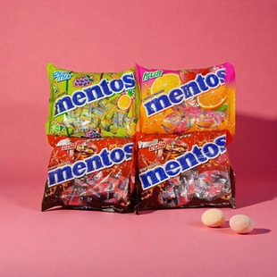泰国进口曼妥思mentos什锦味糖果100粒独立装 水果糖休闲怀旧零食