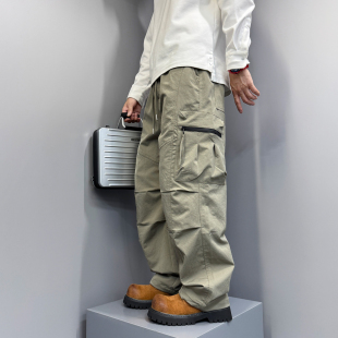裤 复古工装 男款 高街直筒阔腿裤 子 2025早秋新款 重磅加厚休闲裤 美式
