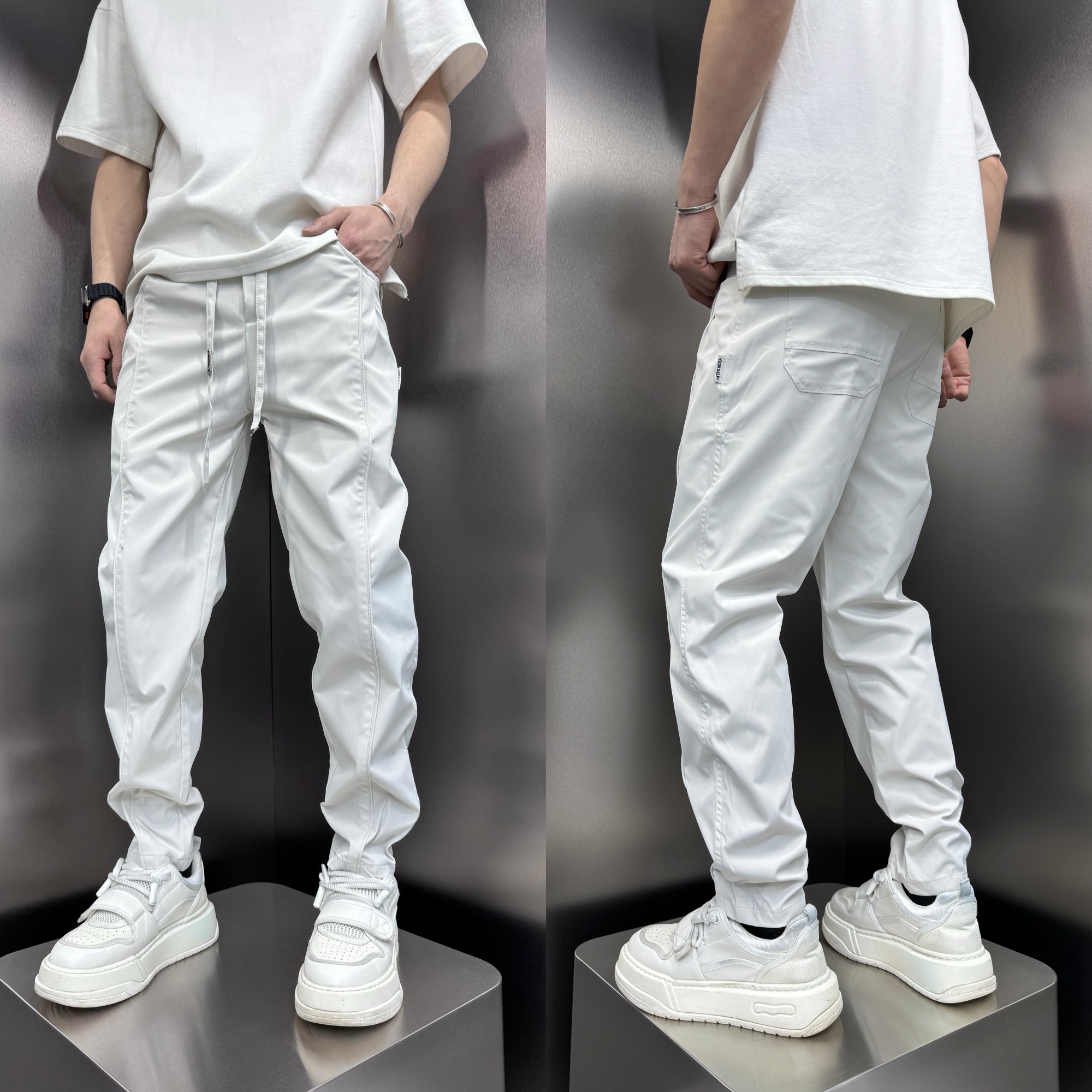 2025春夏新款凉感束脚休闲长裤男