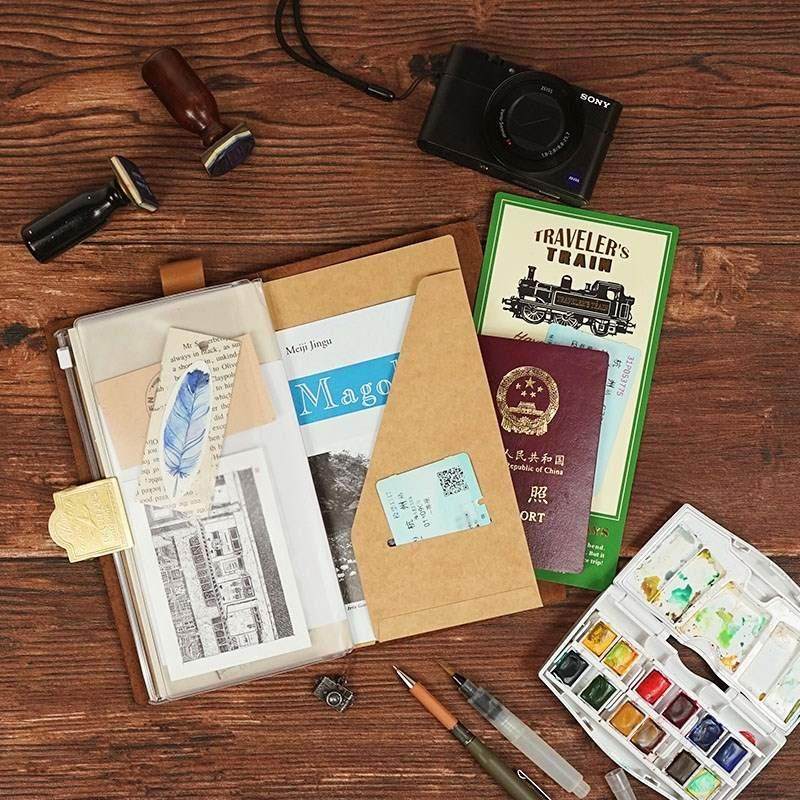 日本Traveler's 旅行者TN夹子黄铜金属手帐夹子装饰设计装订